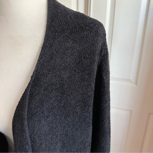 Barefoot Dreams Bamboo ChicLite Black Tunic Length Cardigan - Picture 3 of 8